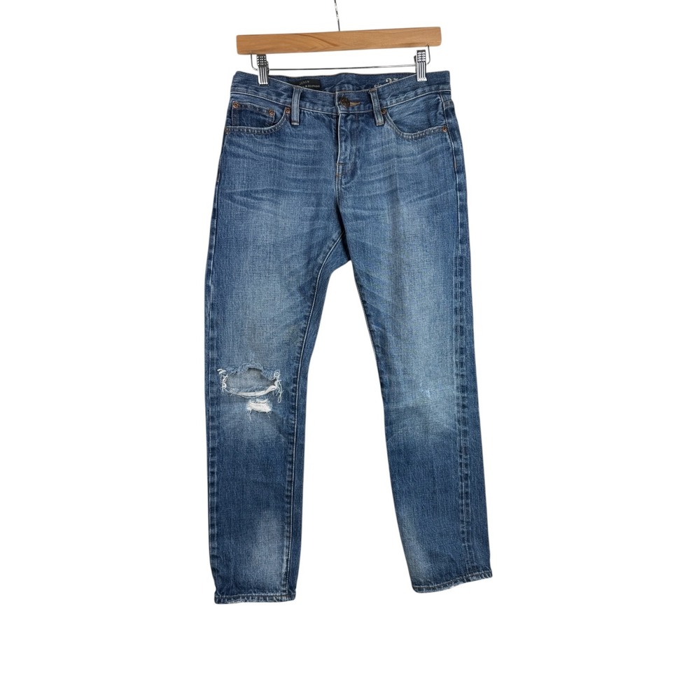 J. Crew Slim Broken in Boyfriend Jeans size 25 Blue